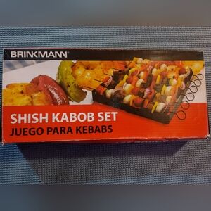 Shish Kabob Set with Colorful Skewers